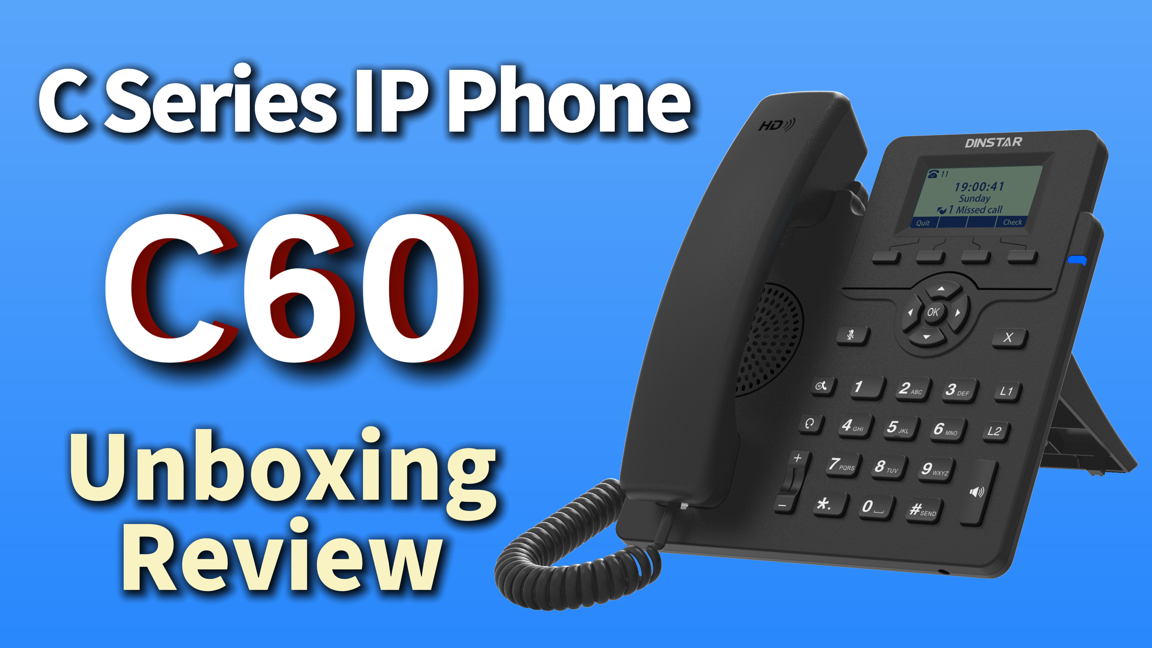  Dinstar C Series &mdash; C60 IP Phones Unboxing Video