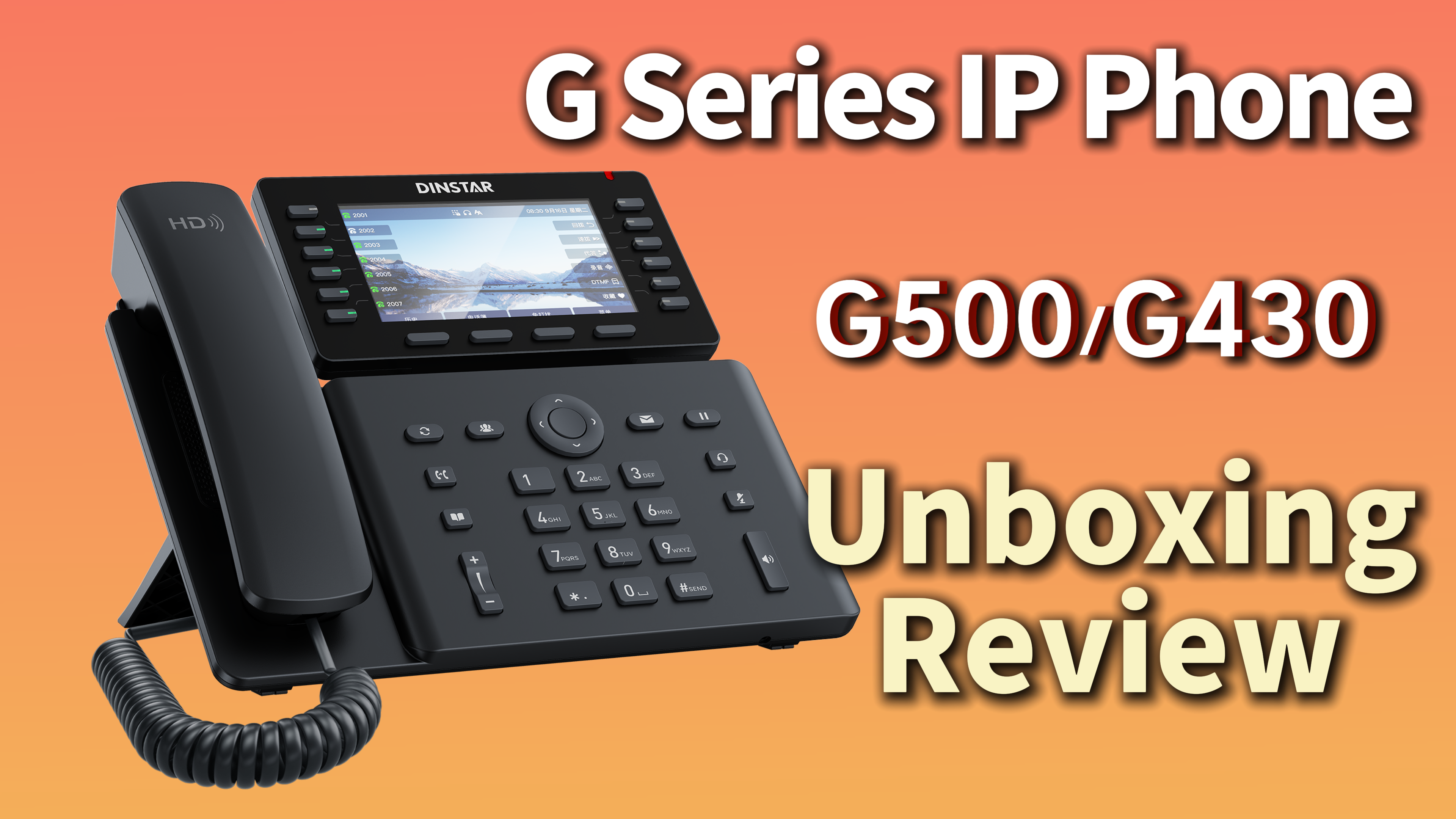  Dinstar G Series &mdash; G500 & G430 IP Phones Unboxing Video